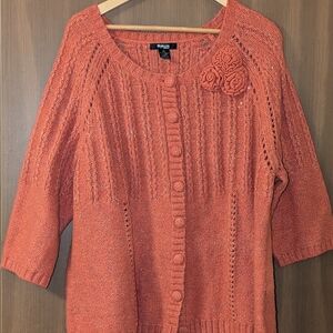 Stylish Women's Orange Sweater